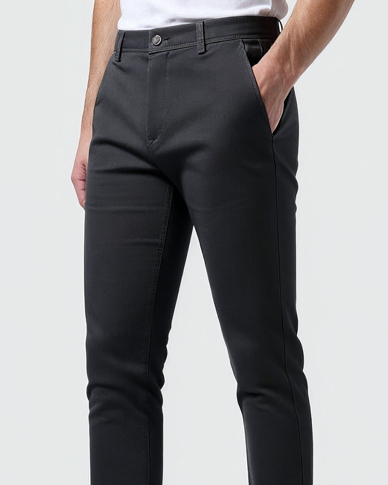 Chinosbukse til herre i slim fit for hverdagen og kontoret