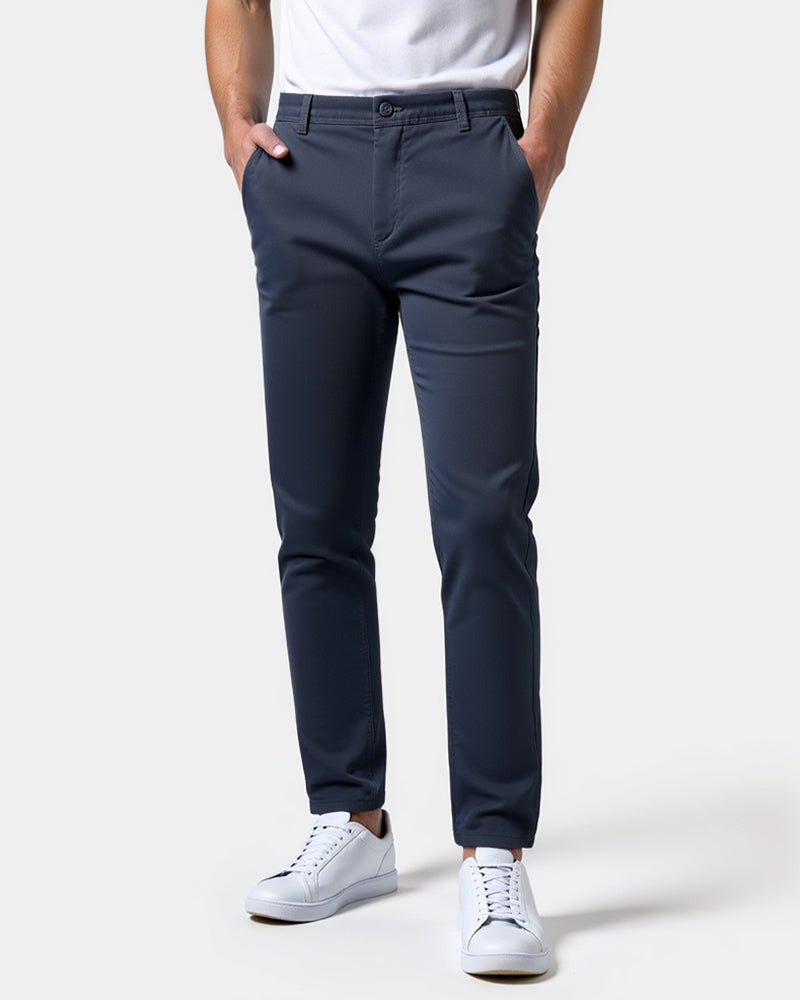 Chinosbukse til herre i slim fit for hverdagen og kontoret