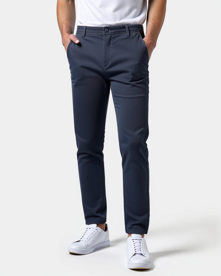 Chinosbukse til herre i slim fit for hverdagen og kontoret
