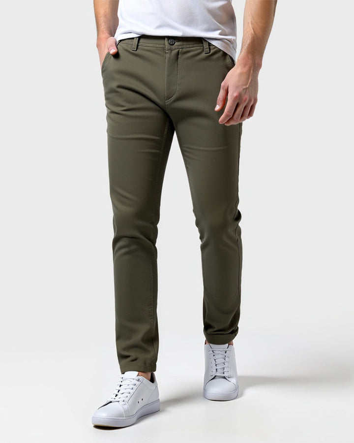 Chinosbukse til herre i slim fit for hverdagen og kontoret