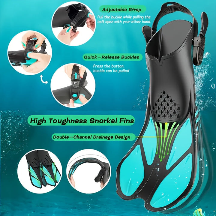 AquaFlex snorkelføtter – Ideelle for svømming og snorkling