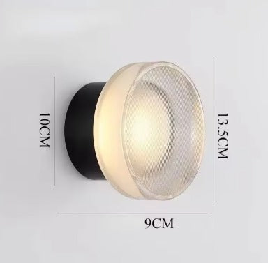 Nordisk rund vegglampe – moderne LED-vegglampe til soverom og gang