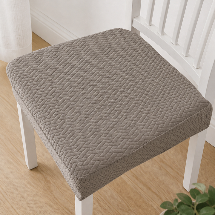 Vanntette elastiske vevde stolovertrekk, sklisikker jacquard-polyester