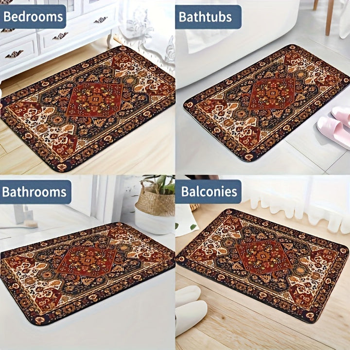Persia-inspirert Badematte-sett – Absorberende og Sklisikkert