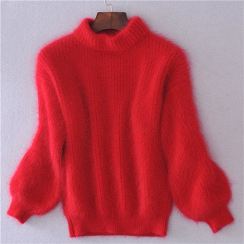 Mohair Turtleneck Genser