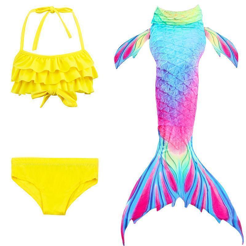 Havfrue-badedrakt for barn – Prinsessebikinisett