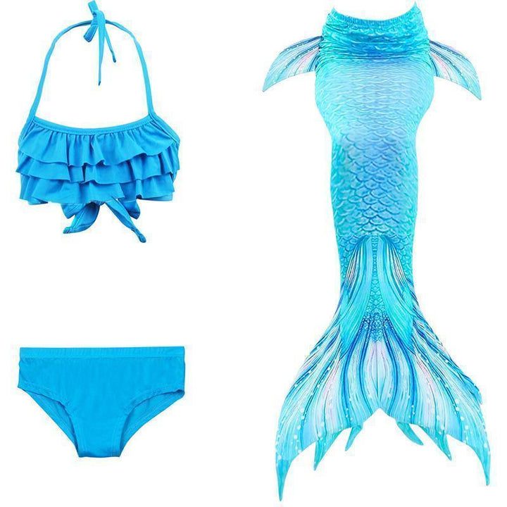 Havfrue-badedrakt for barn – Prinsessebikinisett