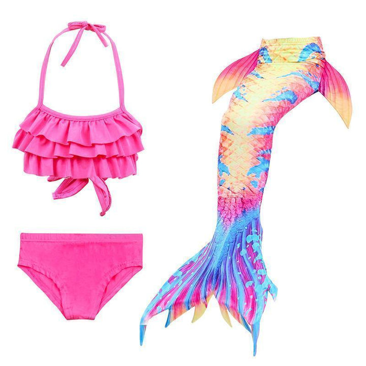 Havfrue-badedrakt for barn – Prinsessebikinisett