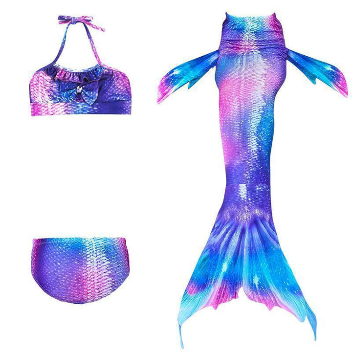 Havfrue-badedrakt for barn – Prinsessebikinisett