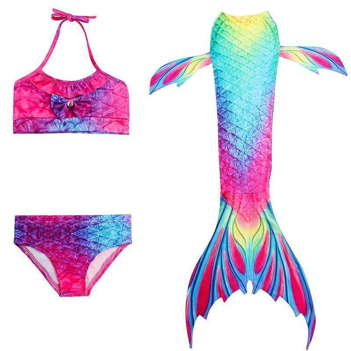 Havfrue-badedrakt for barn – Prinsessebikinisett