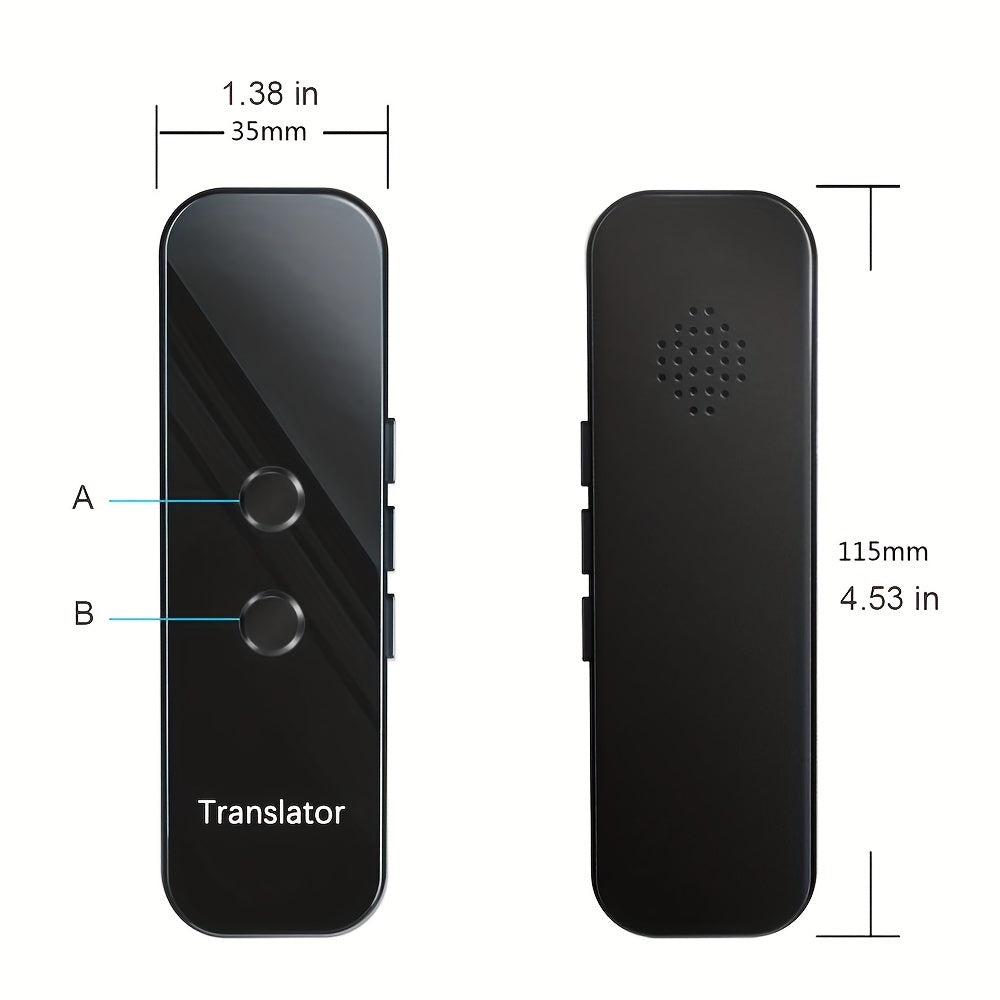 Bærbar toveis språkoversetter – Oppladbar via USB med innebygd Wi-Fi