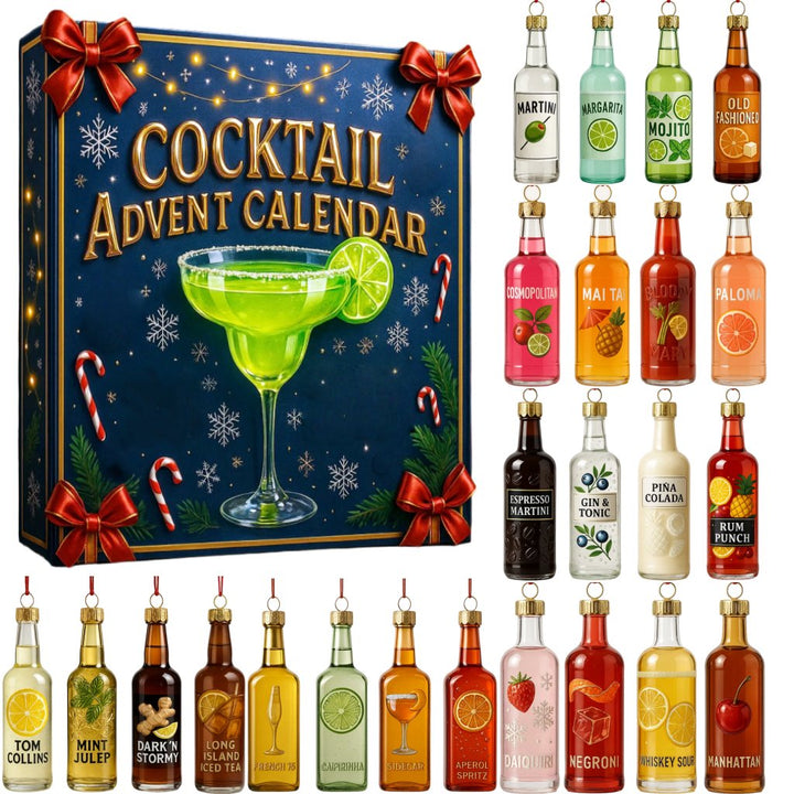 Festlig cocktail-adventskalender for nedtellingen til jul
