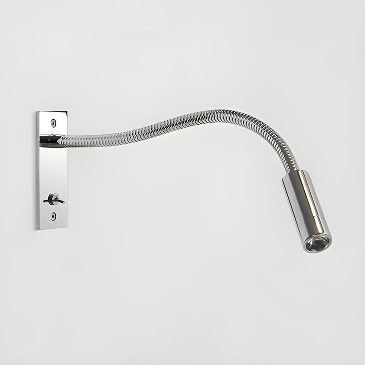 Fleksibel vegglampe med svanehals – justerbar, moderne leselampe til seng og sofa