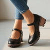 Vintage Mary Jane-sko for dame med justerbar reim