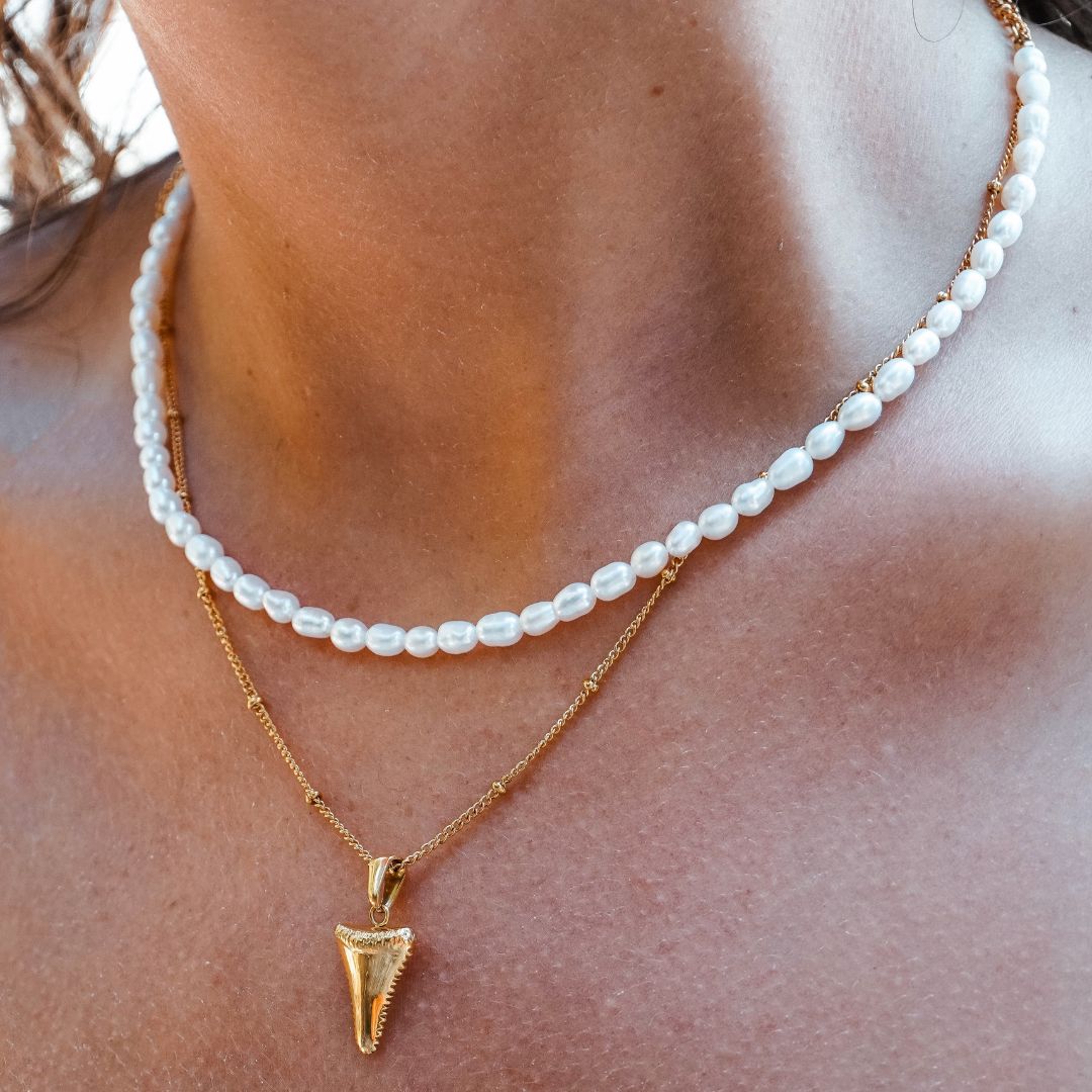 Makeanvesihelmi-choker - Amélie