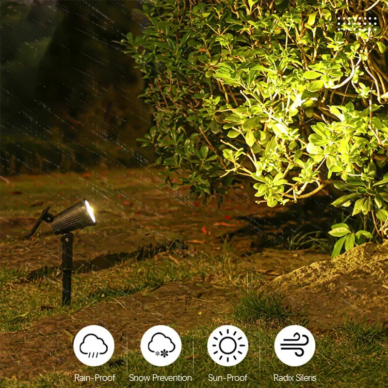 LED-hagelampe med Solcellereflektor og Skumringssensor