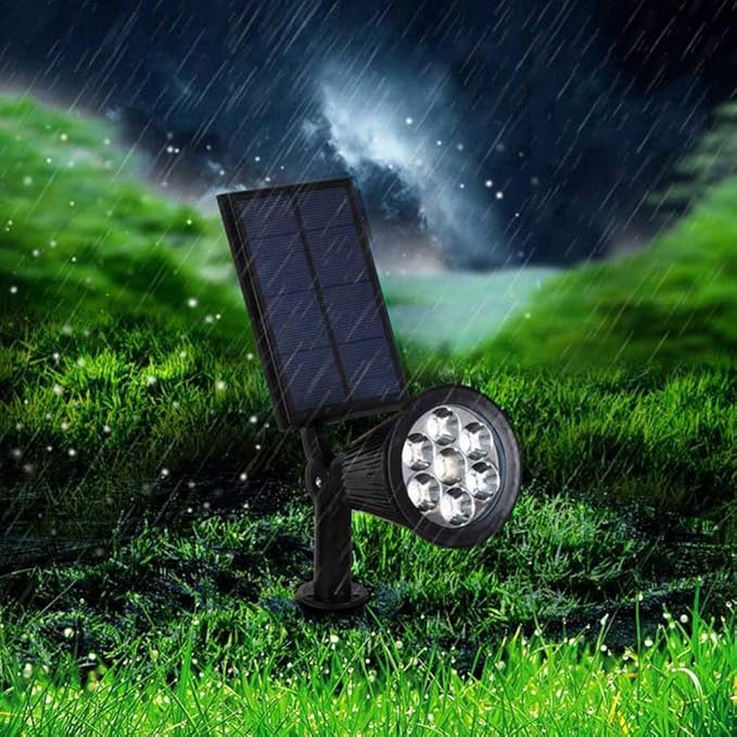 LED-hagelampe med Solcellereflektor og Skumringssensor