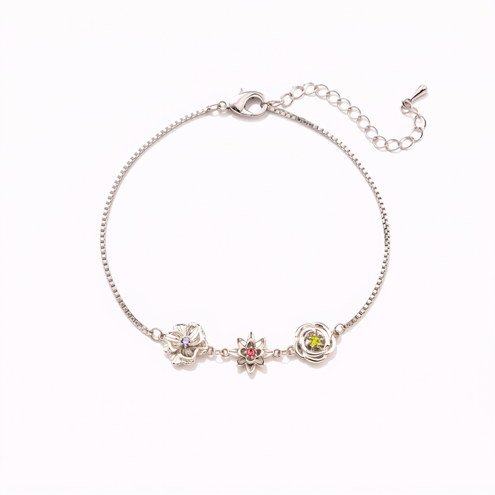 Fødselsblomst-armbånd – én blomst per barn