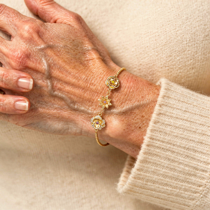 Fødselsblomst-armbånd – én blomst per barn