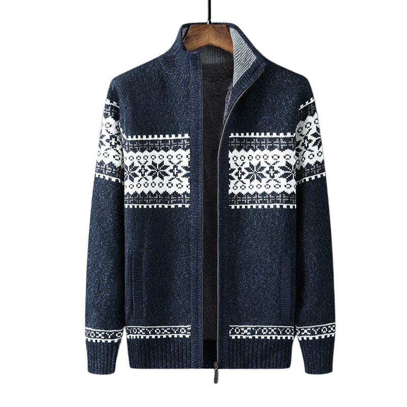Strikkevest | Varm Vintervest for Menn | Klassisk Design