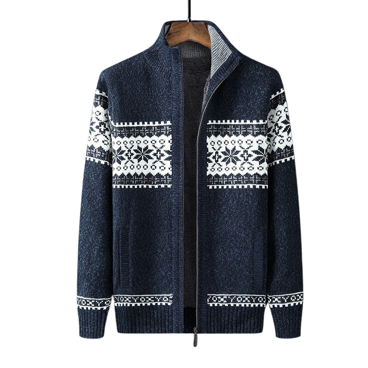 Strikkevest | Varm Vintervest for Menn | Klassisk Design