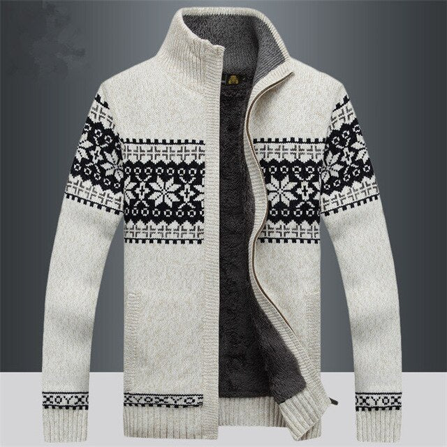 Strikkevest | Varm Vintervest for Menn | Klassisk Design