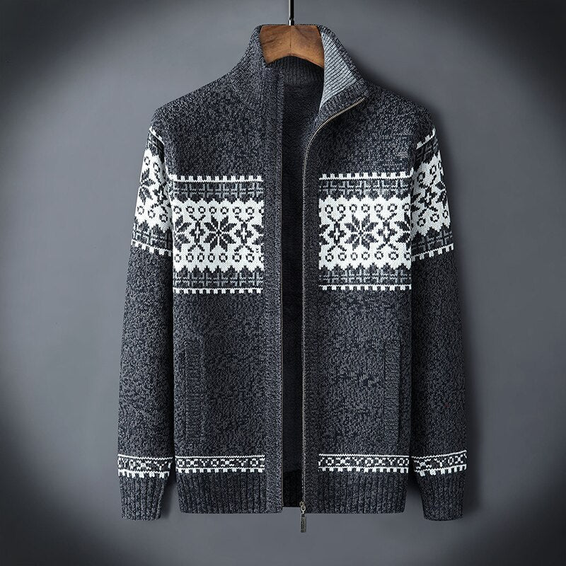 Strikkevest | Varm Vintervest for Menn | Klassisk Design