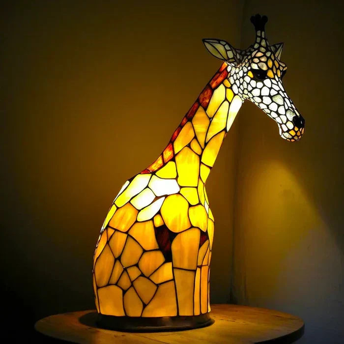 Dyrelamper i Farget Glass – Kunstnerisk Bordpynt