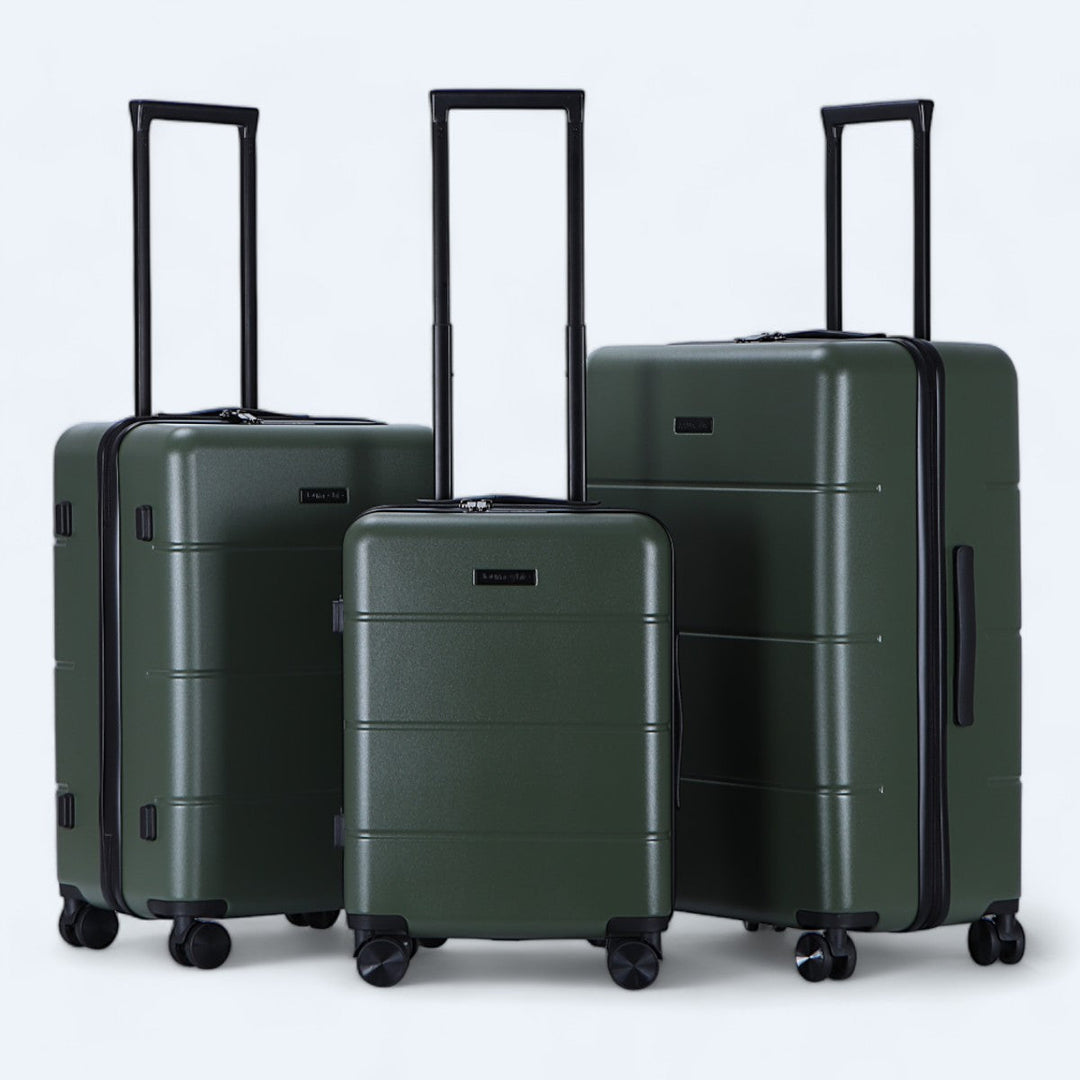 Sett med 3 Harde Kofferter – Atlas Explorer