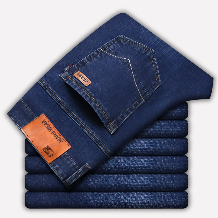 Herre Straight Leg Jeans - Holdbar Denim