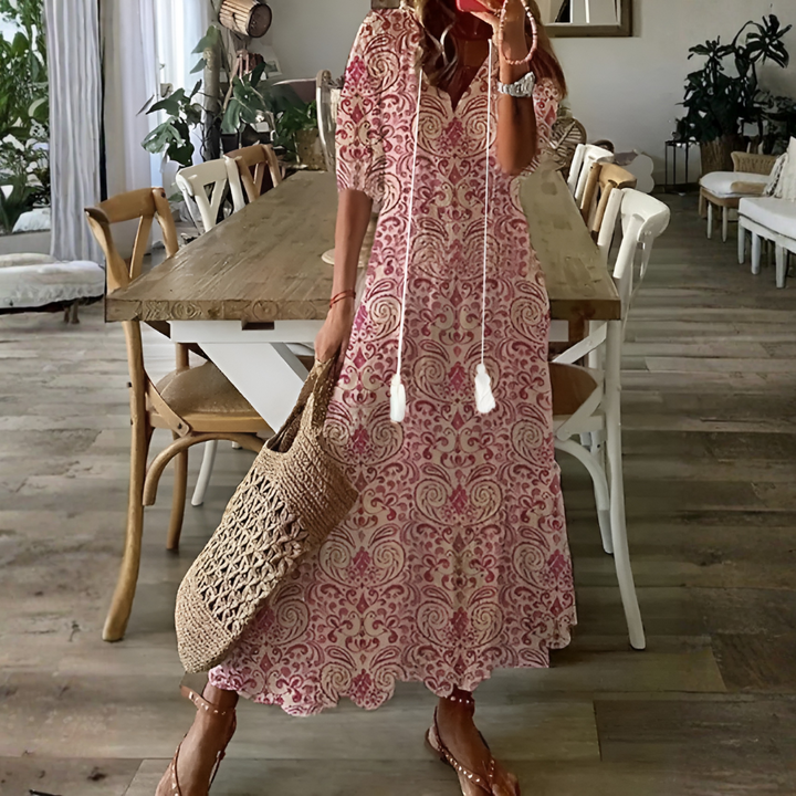 Kvinnes Bohemsk Maksikjole