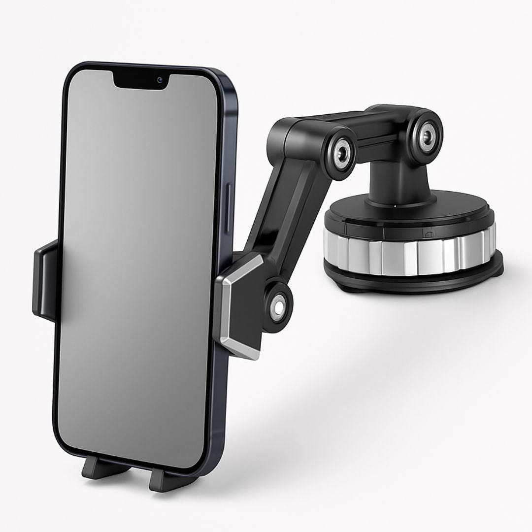 Mobilholder til bilen med sugekopp | 360° dreibar holder for dashbord og frontrute