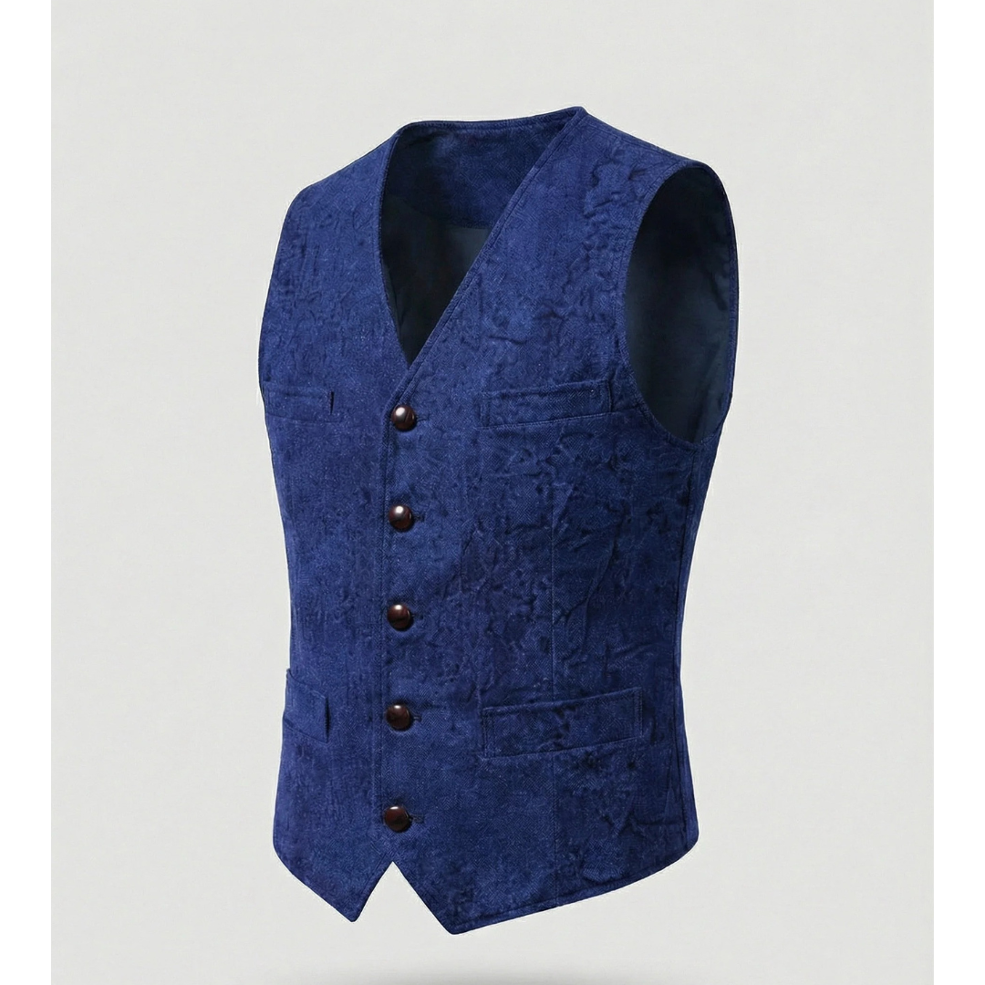 Elegant tradisjonell herrevest med knapper