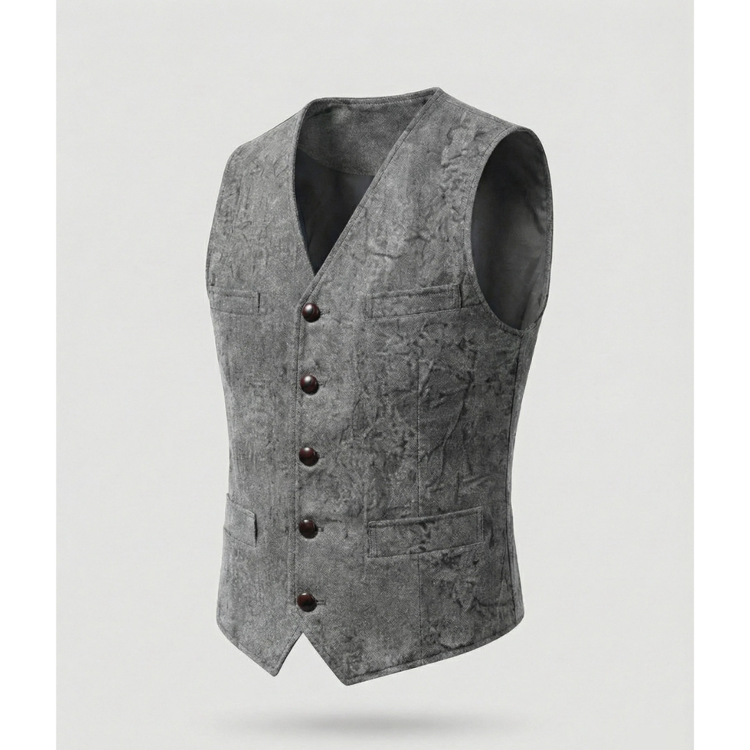 Elegant tradisjonell herrevest med knapper
