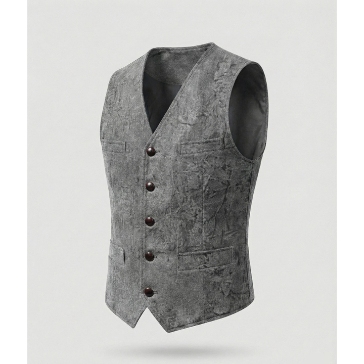 Elegant tradisjonell herrevest med knapper