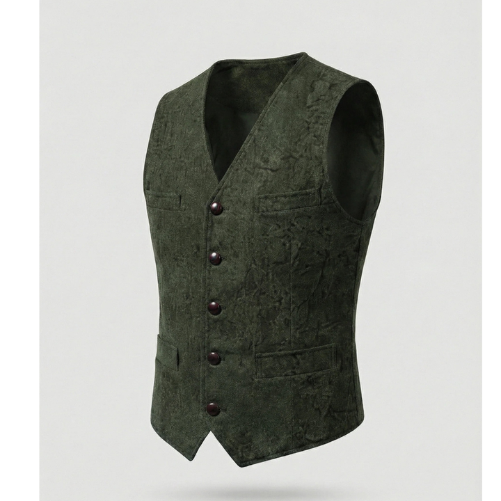 Elegant tradisjonell herrevest med knapper