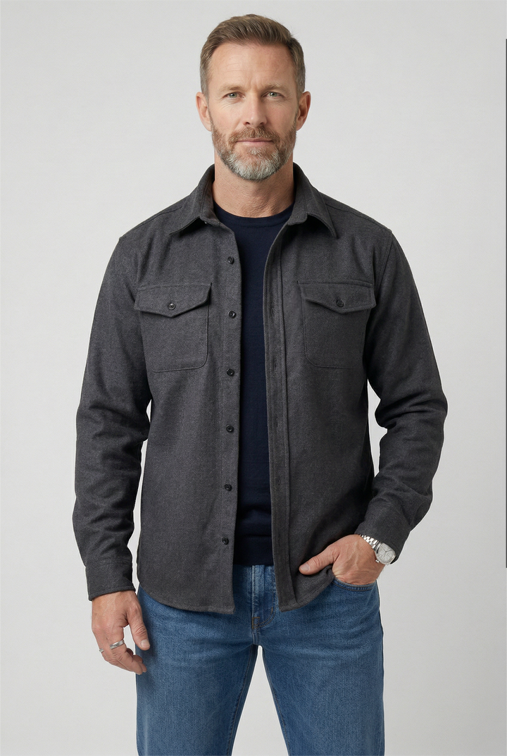 Overshirt-jakke til Herre med Brystlommer
