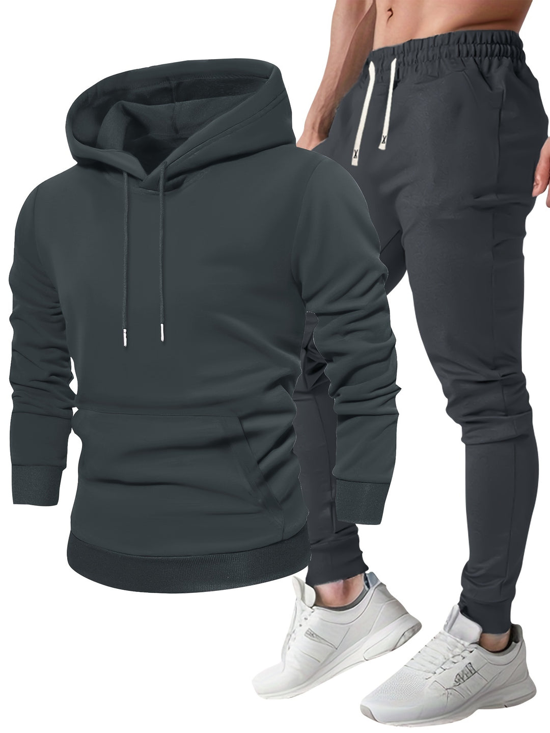 Sportsdress herre - Hettegenser og joggebukse | Komfortabel og pustende