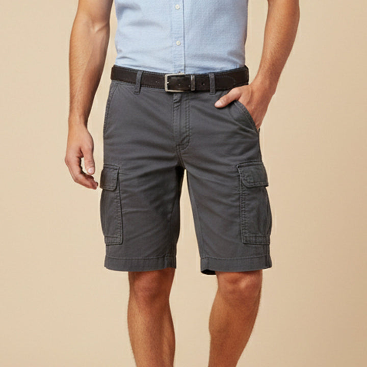 Cargoshorts for herre med klaffelommer