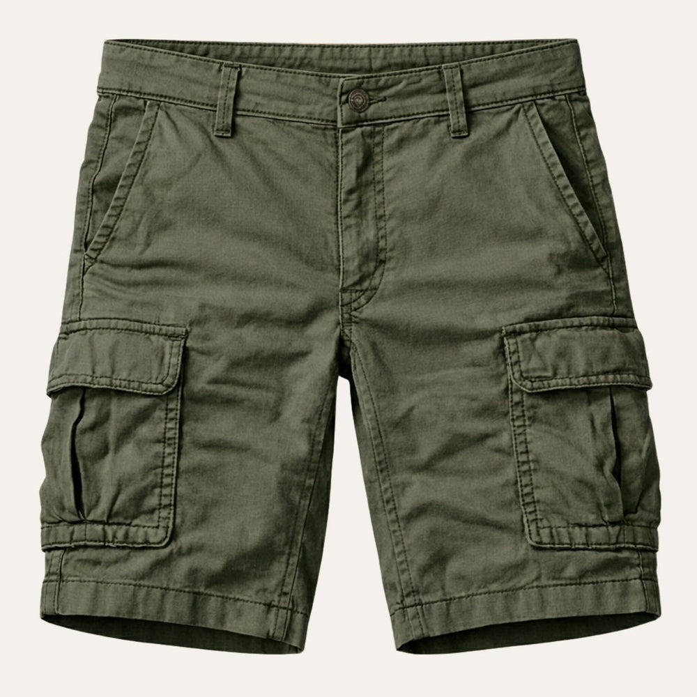 Cargoshorts for herre med klaffelommer