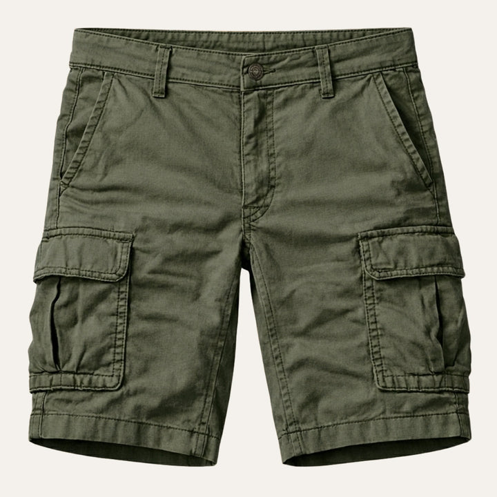 Cargoshorts for herre med klaffelommer