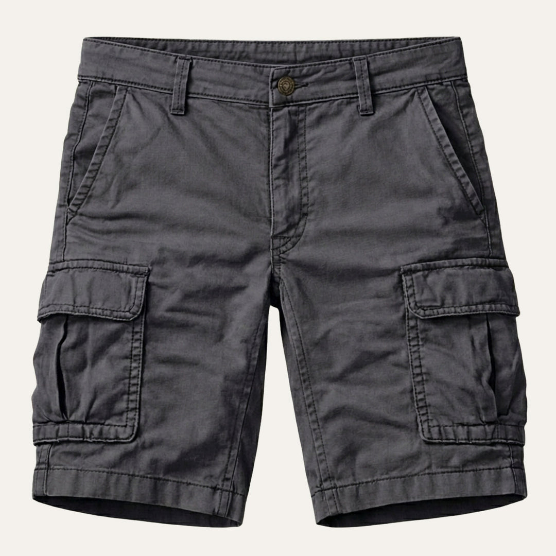 Cargoshorts for herre med klaffelommer