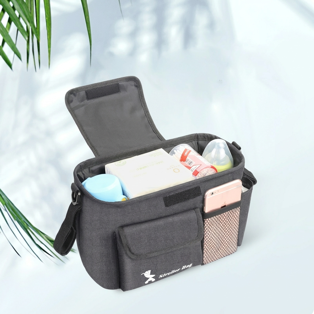 Multi-lomme Babyvogn Oppbevaringsbag