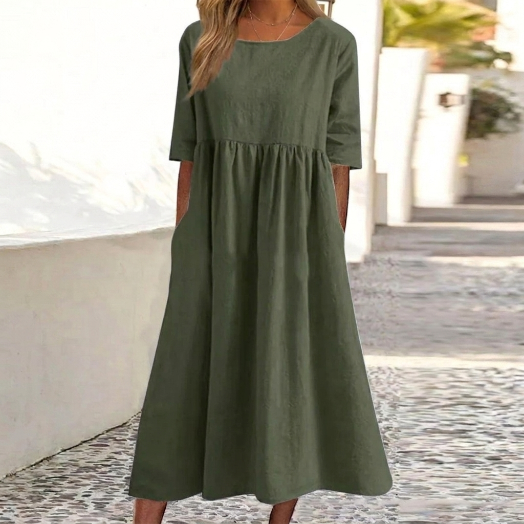 Kvinners elegante casual kjole