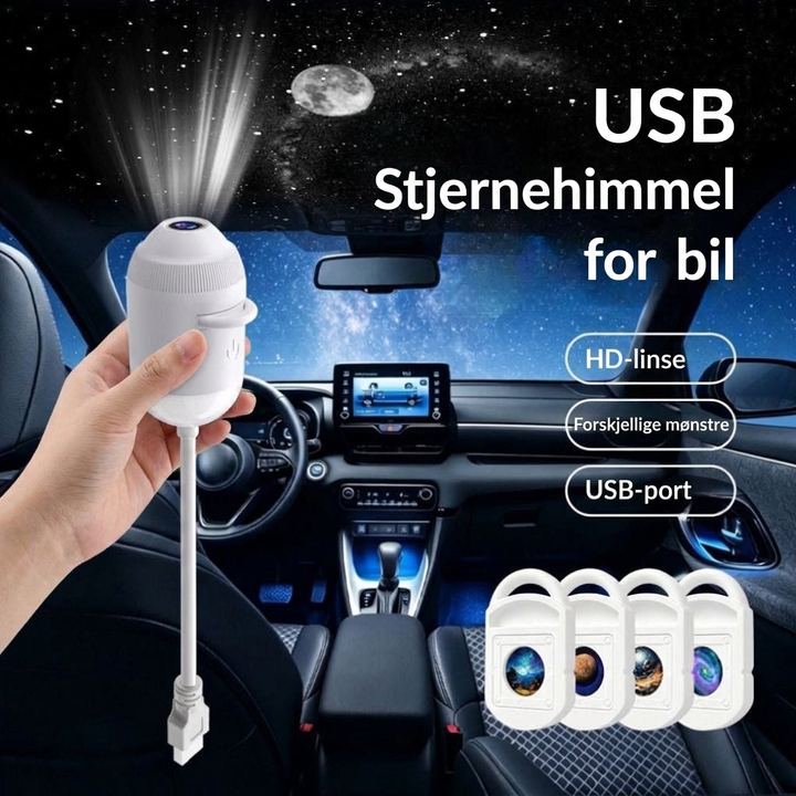 Planet- og stjernehimmelprojektor for soverom