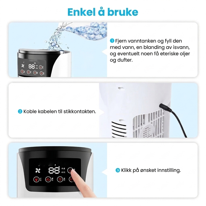 Bærbar USB Mini Luftkjøler