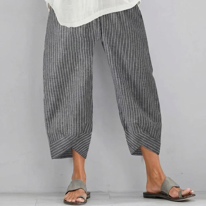 Kvinne Casual Løse Capri Bukser