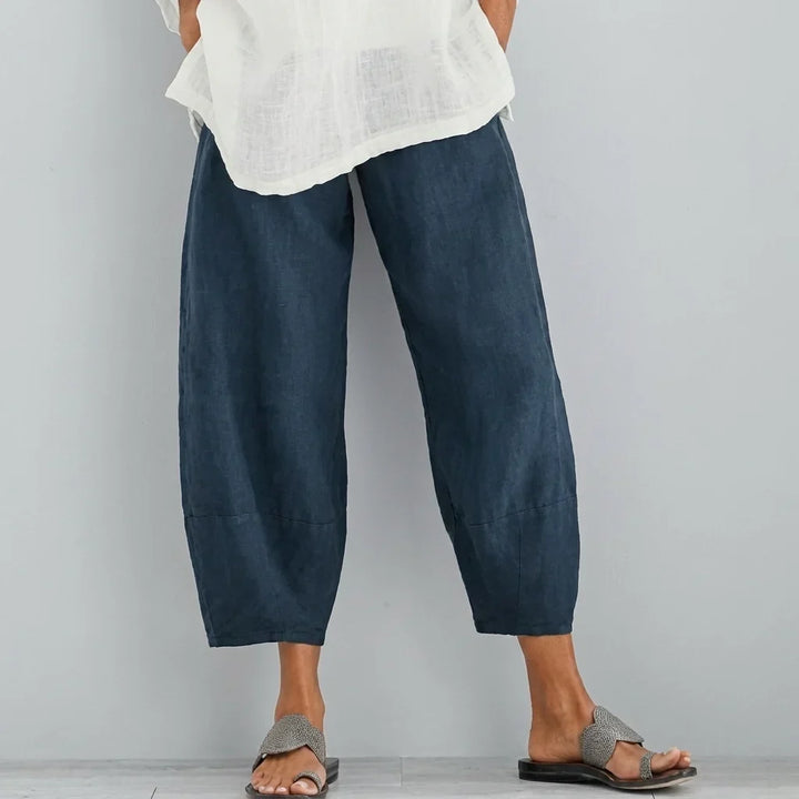 Kvinne Casual Løse Capri Bukser