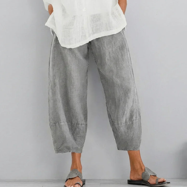 Kvinne Casual Løse Capri Bukser