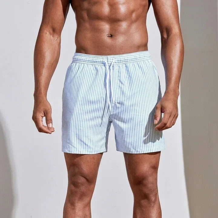 Herre 3D Print Strandshorts med Avslappet Passform
